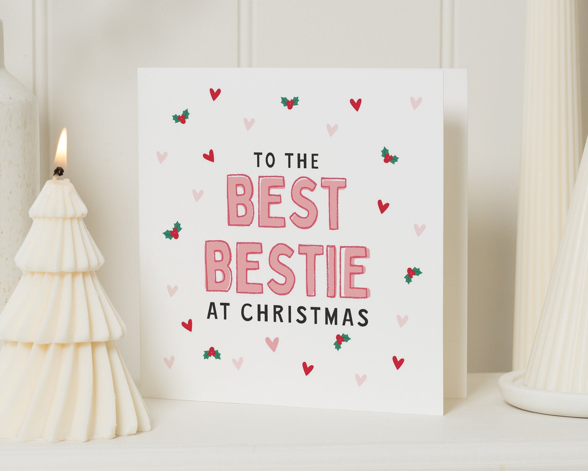 Christmas Card for Best Friend, Bestie Christmas Card, Christmas Card for Her, Cute Christmas Card, Best Friend Xmas Card
