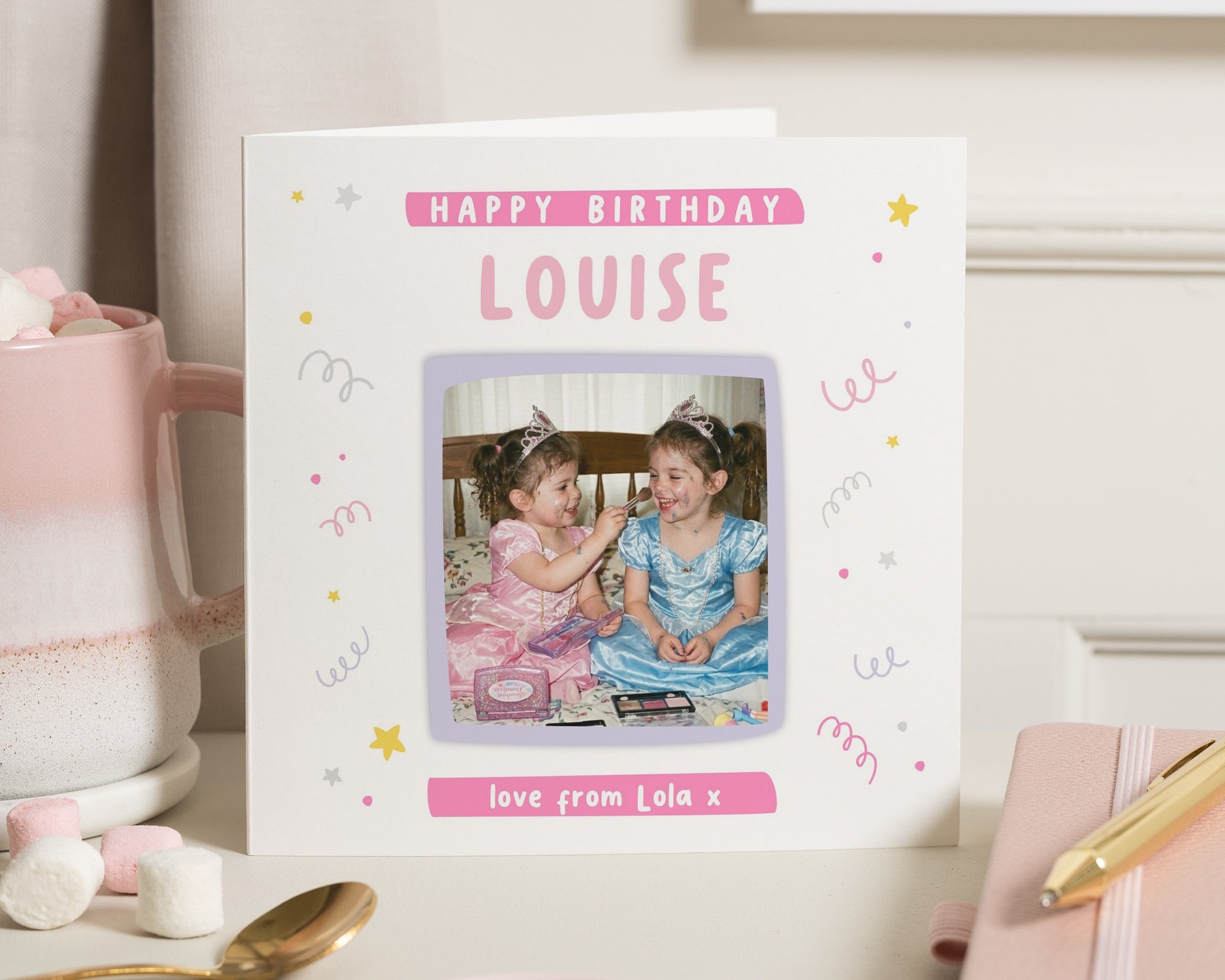 Personalised Birthday Card, Photo Birthday Card, Birthday Card for Daughter, Birthday Card for Girl, Kids Birthday Card, Cute Birthday Card