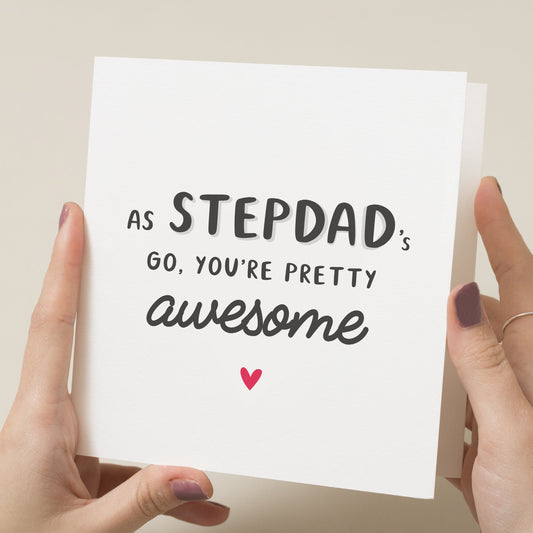 Fathers Day Gift For Step-Dad, Awesome Stepdad Card, Fathers Day Card From Stepchildren, Happy Fathers Day To My Amazing Stepdad, Stepfather