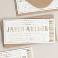 Christmas Scratch Gift Voucher, James Arthur Gig Ticket Foil Gift Voucher, Scratch Reveal Gift, Scratch To Reveal, Gig Ticket