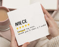 Birthday Card for Niece, Funny Niece Birthday Card, Niece Card, Birthday Card for Her, Cute Birthday Card, Personalised Niece Card