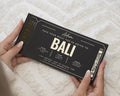 Personalised Holiday Reveal Ticket, Birthday Gift Voucher, Scratch To Reveal, Custom Travel Gift, Gold Foil, Pack Your Bags