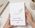 1st Anniversary Card, Paper Anniversary Card, First Wedding Anniversary Card, One Year Anniversary Card, Card for Husband, Card for Wife
