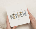 Nephew Birthday Card, Personalised Birthday Card for Nephew, Safari Birthday Card, Jungle Animal Birthday Cards for Boys