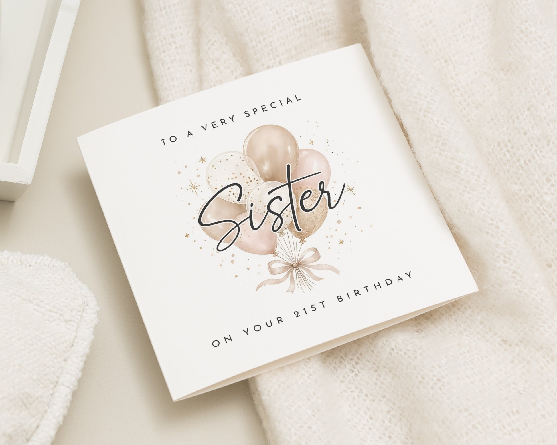 21st Birthday Card for Sister, Sister Birthday Card, Birthday Card for Sister, 21st Birthday Cards for Her, Personalised Birthday Card