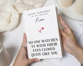 Funny Birthday Card for Nan, Personalised Nan Birthday Card, Grandma Birthday Card, Birthday Card for Her, TV Watching Birthday Card