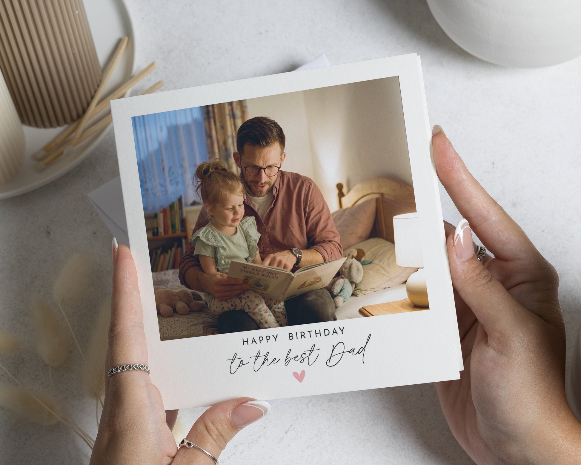 Birthday Card for Dad, Dad Birthday Card, Photo Birthday Card, Personalised Birthday Card for Dad, Daddy Birthday Card from Daughter Son