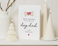 Christmas Card for Dog Dad, Personalised Christmas Card From the Dog, Dog Dad Xmas Card, Cute Pet Christmas Card for Him, Card From Dog