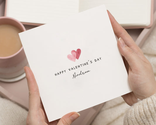 Valentines Day Card for Him, Personalised Valentines Card, Valentines Card for Husband, Boyfriend, Fiancé, Custom Name Valentines Card