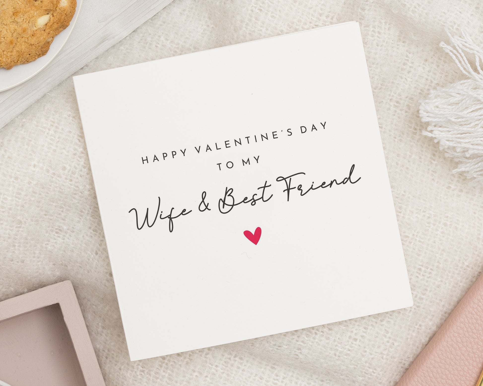 Valentines Day Card for Wife, Wife Valentines Card, Best Friend Valentines Card, Romantic Valentines Card for Her, Personalised Card