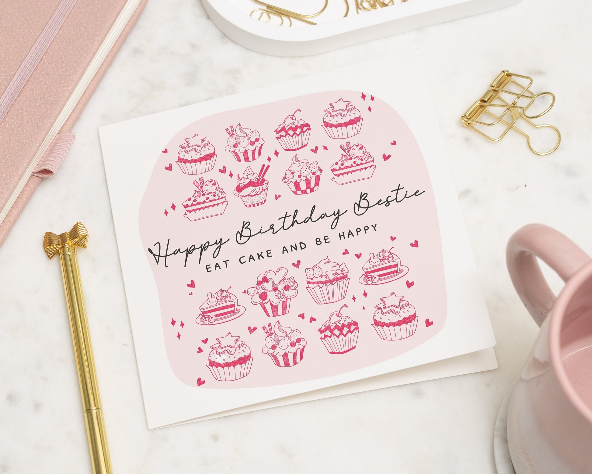 Birthday Card for Best Friend, Bestie Birthday Card, Birthday Card for Her, Cute Birthday Card, Personalised Friend Birthday Card