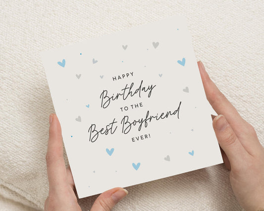 Birthday Card for Boyfriend, Best Boyfriend Birthday Card, Birthday Card for Him, Cute Birthday Card, Personalised Card for Boyfriend