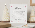 Christmas Card for Mum, Mum Christmas Card, Christmas Card for Her, Poem Christmas Card, Personalised Christmas Card for Mum