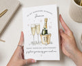 Anniversary Card for Husband, Husband Anniversary Card, Personalised Anniversary Card, 15th Wedding Anniversary Card, Champagne Card