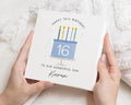 16th Birthday Card for Son, Personalised Birthday Card for Boy, Birthday Card for Him, Custom 16th Birthday Card, Cake Birthday Card