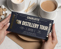 Personalised Gin Distillery Tour Gift Voucher, Gin Experience, Gold Foil Gift, Birthday Gift For Her, Custom Gin Tour Ticket