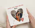 5th Anniversary Card, Personalised Photo Anniversary Card, Anniversary Card for Husband, Wife or Partner, Five Year Anniversary Card
