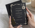 Gold Foil Wedding Invitations, Black Wedding Invite, Disco Ball Invitation, Champagne Tower, Modern Party Wedding Invites
