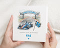 13th Birthday Card for Boy, Racing Car Birthday Card, Personalised Birthday Card, Birthday Card for Son, Grandson, Formula Birthday Card