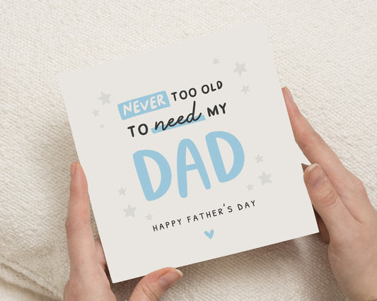 Fathers Day Card for Dad, Dad Fathers Day Card, Card for Daddy, Fathers Day Card from Daughter, Fathers Day Card from Son, Cute Dad Card