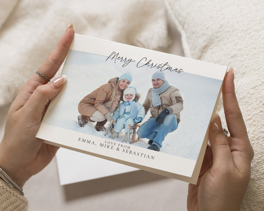 Personalised Photo Christmas Card, Pack of Christmas Cards, Family Christmas Cards, Pack of 10, 20, 50 or 100