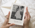 Personalised Wedding Thank You Cards, Photo Wedding Thank You Card, Minimal Thank You Cards, Folded Thank You Cards, Wedding Photo Card