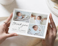 Folded Baby Thank You Cards, Personalised Thank You Cards New Baby, Baby Photo Thank You Cards, Postcard Thankyou Cards, Thank You Notes