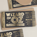 Personalised Theatre Gift Voucher, The Wizard Of Oz Ticket, Musical Theatre Ticket, Surprise Broadway Ticket, Scratch To Reveal, Memorabilia