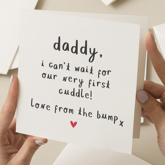 Cute Daddy Fathers Day Card From Baby, Fathers Day Card From Bump, Special Daddy Card, Fathers Day Card For Daddy, From Bump, Baby