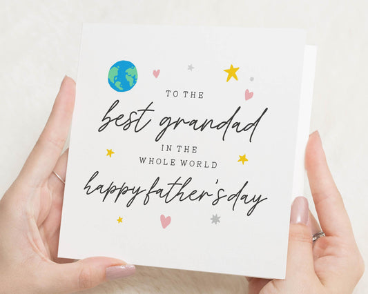 Fathers Day Card for Grandad, Best Grandad Fathers Day Card, Fathers Day Card from Grandchildren, Fathers Day Card for Him
