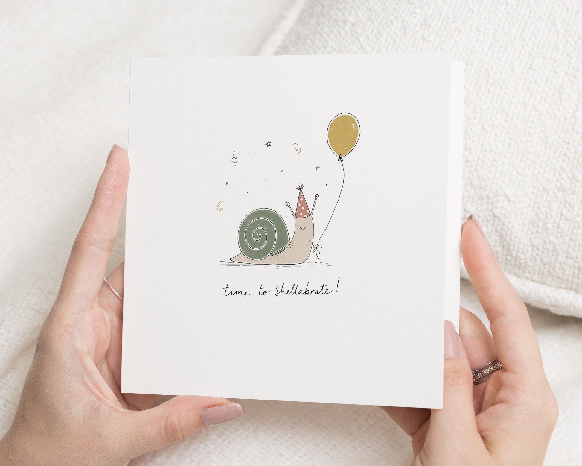 Birthday Card, Funny Birthday Card, Cute Birthday Card, Snail Birthday Card, Pun Birthday Card, Birthday Card for Friend, Card for Her