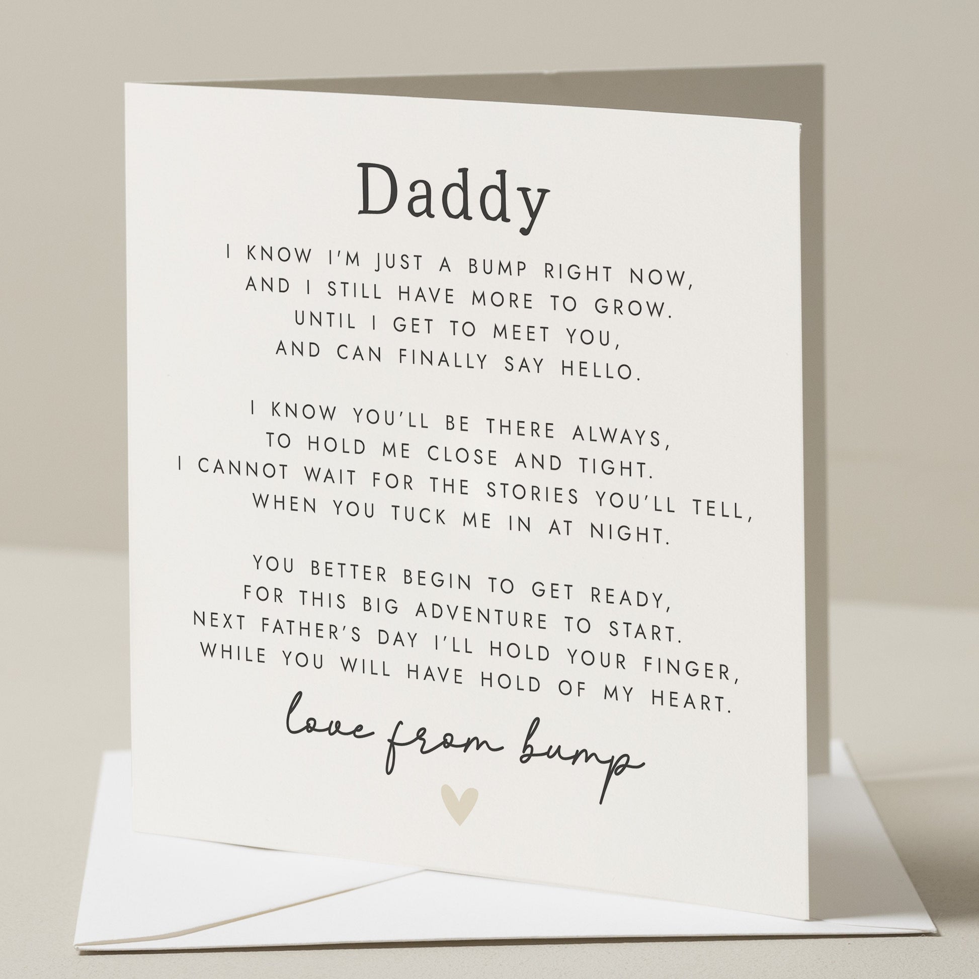 Fathers Day Card From Bump, Poem Card For Dad To Be, Fathers Day Gift From Bump, Fathers Day Card For Daddy To Be, Daddy To Be Poem Card