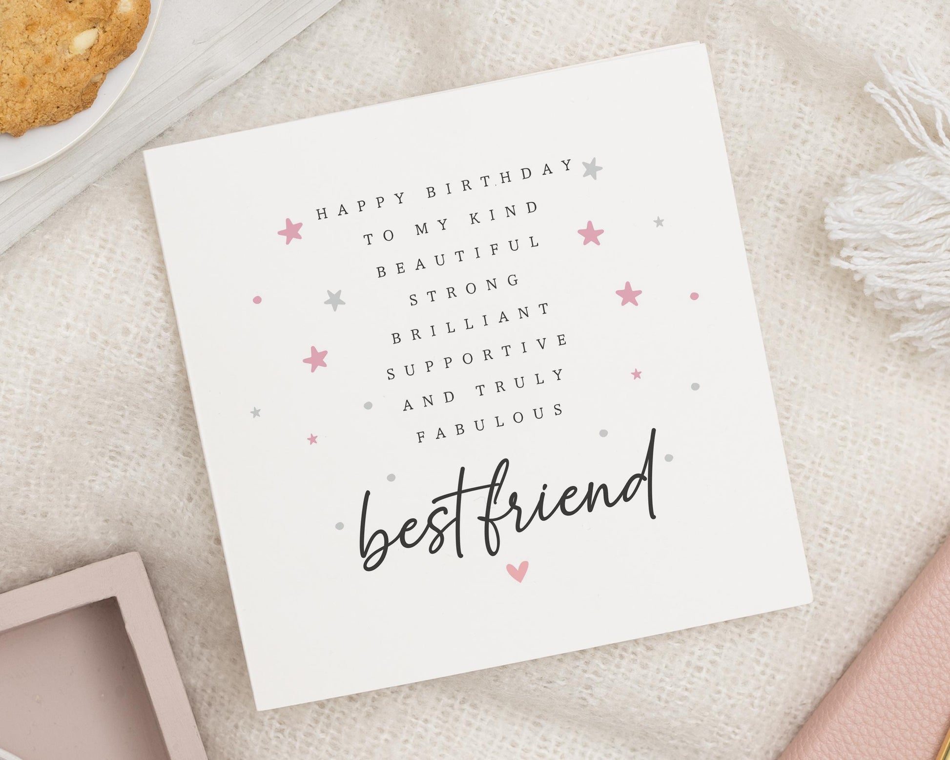 Birthday Card for Best Friend, Best Friend Birthday Card, Birthday Card for Her, Cute Birthday Card, Personalised Friend Card