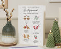 Christmas Card for Girlfriend, Girlfriend Christmas Card, Cute Christmas Card for Her, Funny Xmas Card for Partner, Romantic Christmas Card