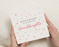 Granddaughter Birthday Card, Birthday Card for Granddaughter, Birthday Cards for Her, Cute Heart Card, Pink Birthday Card for Girls