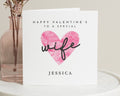 Valentines Day Card for Wife, Personalised Valentines Card for Her, Wife Valentines Card, Custom Valentines Card, Romantic Card for Wife