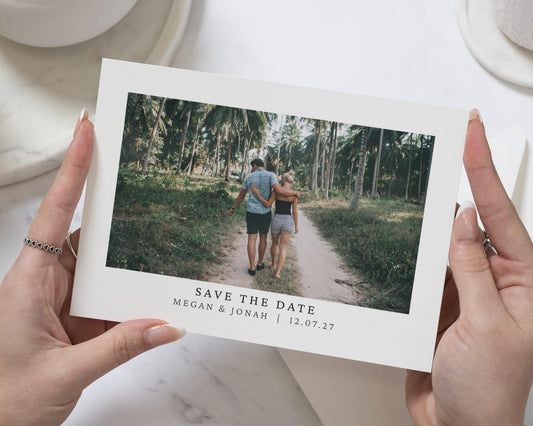 Personalised Save the Date Card, Photo Save the Date Card, Wedding Save the Date, Custom Save the Date, Simple Save the Date Card