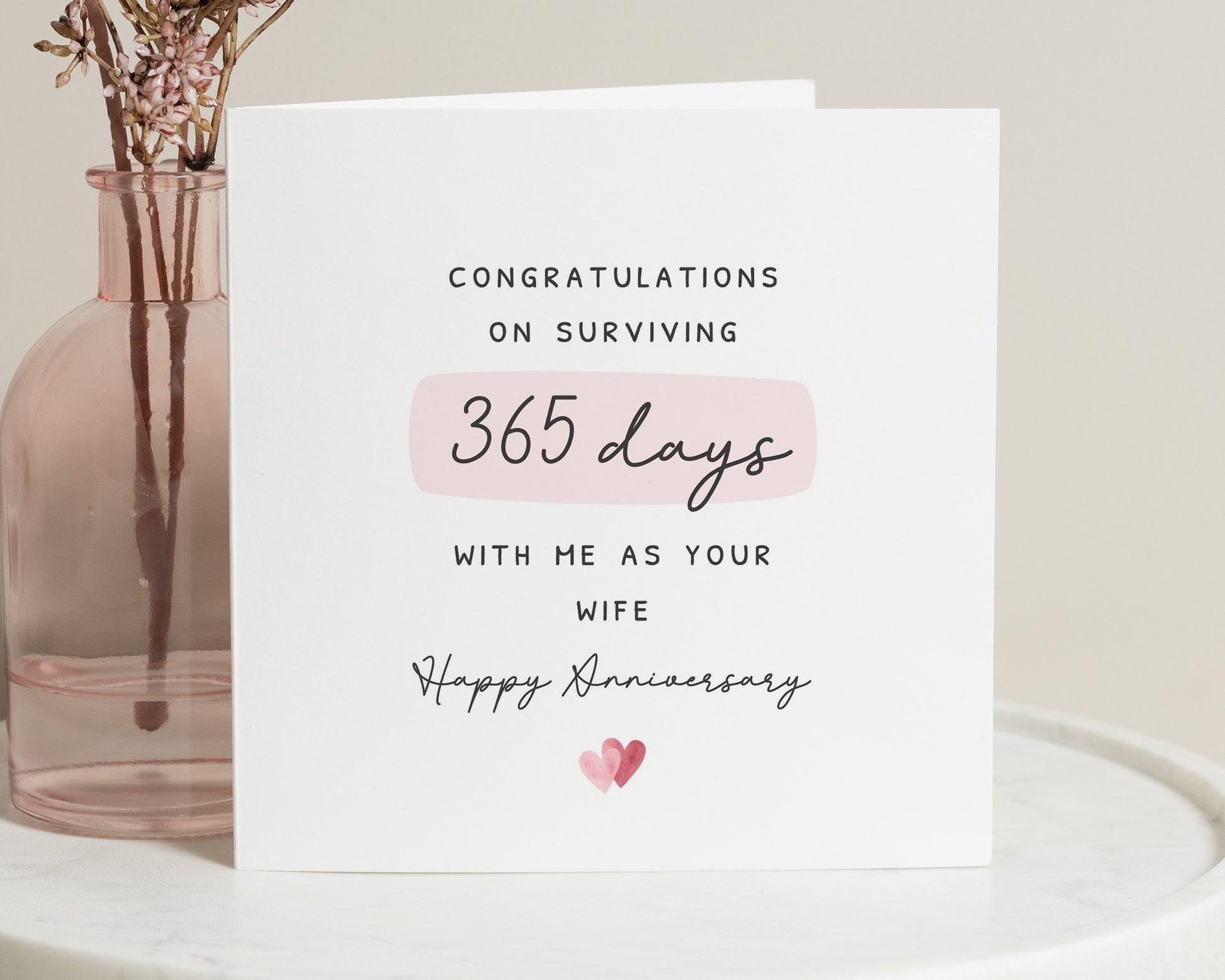Anniversary Card for Wife, Funny Anniversary Card, 1st Anniversary Card, Romantic Card for Her, Happy Anniversary Card for Wife