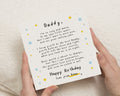 Birthday Card for Daddy from Bump, Dad Birthday Card from Bump, Daddy to Be Birthday Card, Pregnancy Poem Card, New Dad Birthday Card