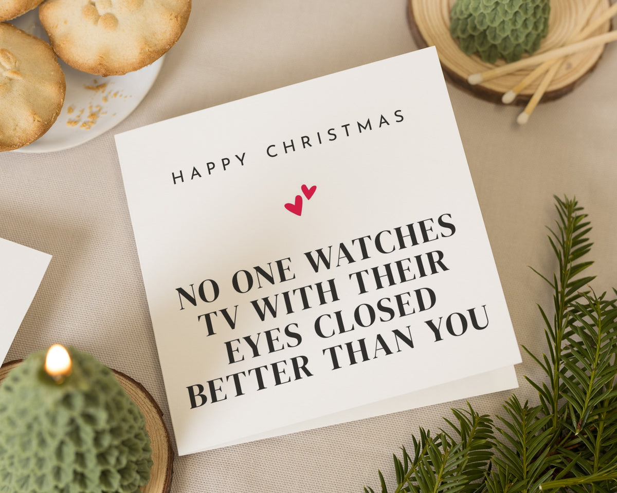 Funny Christmas Card, Christmas Card for Him, Christmas Card for Her, Husband Christmas Card, Wife Christmas Card, Boyfriend Girlfriend Card