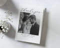 Personalised Wedding Thank You Cards, Photo Wedding Thank You Cards, Folded Thank You Cards, Minimal Wedding Thank You Cards