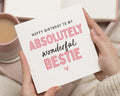 Birthday Card for Best Friend, Bestie Birthday Card, Birthday Card for Her, Cute Birthday Card, Personalised Friend Birthday Card