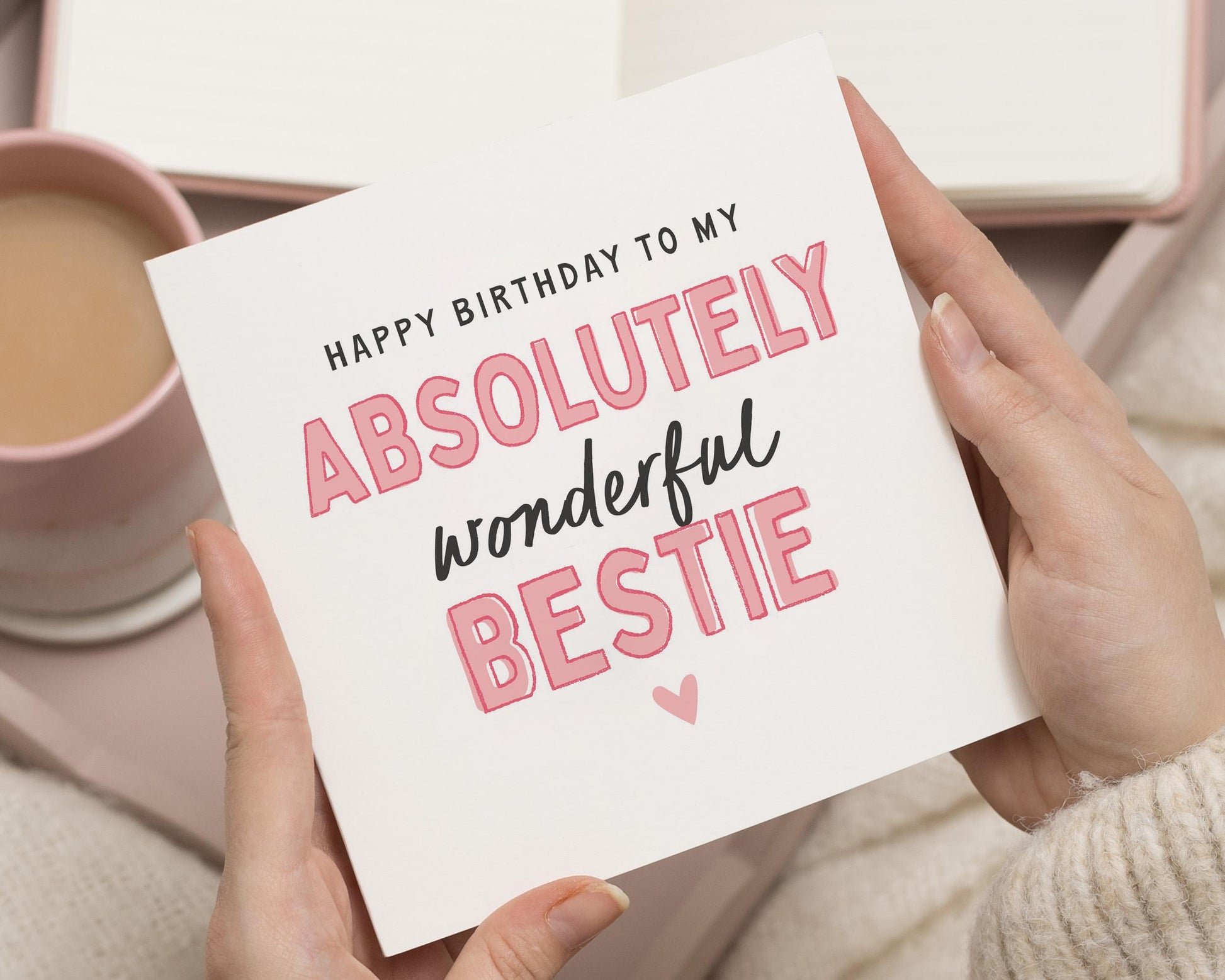 Birthday Card for Best Friend, Bestie Birthday Card, Birthday Card for Her, Cute Birthday Card, Personalised Friend Birthday Card
