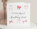 Birthday Card for Her, Birthday Girl Card, Funny Birthday Card, Cute Birthday Card, Card for Friend, Card for Daughter, Pink Bow Card