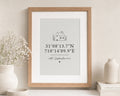 Personalised Coordinates Print, Neutral Wall Art, Custom Location Print, New Home Gift, First Home Gift, Oak Framed Portrait Print
