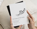 Italian Destination Wedding Invitations, Rome Wedding Invite, Minimal Black and White Wedding Stationery, Personalised Invitation Suite