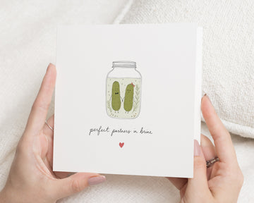 Anniversary Card for Husband, Anniversary Card for Wife, Valentine's Day Card, Funny Love Card, Pickle Pun Card for Boyfriend Girlfriend