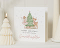 Christmas Card for Granddaughter, Granddaughter Christmas Card, Cute Xmas Card for Girl, Fairy Christmas Card, Reindeer Christmas Cards