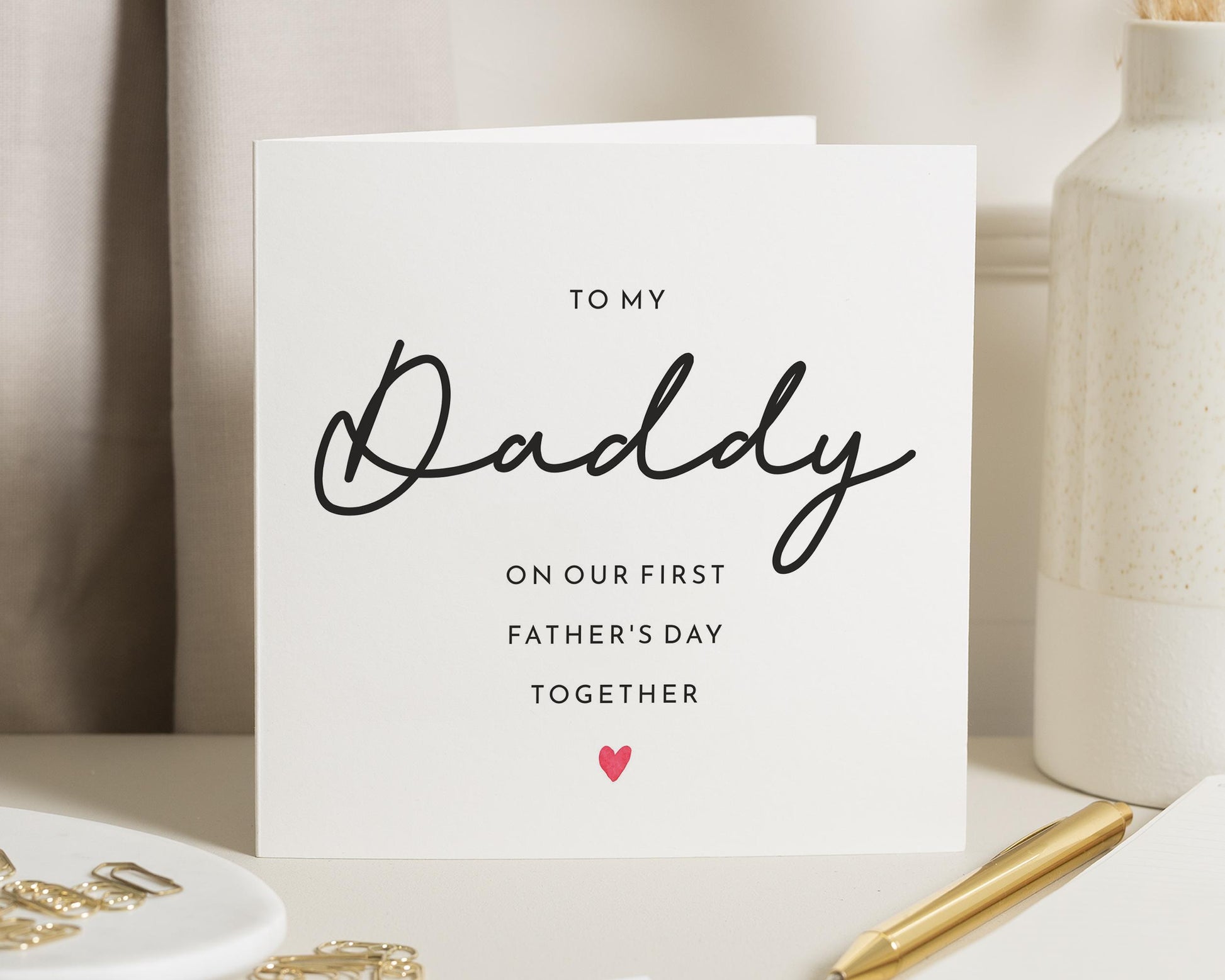 Fathers Day Card for Daddy, First Fathers Day Card, Daddy Fathers Day Card, Fathers Day Card from Baby, Personalised Fathers Day Card