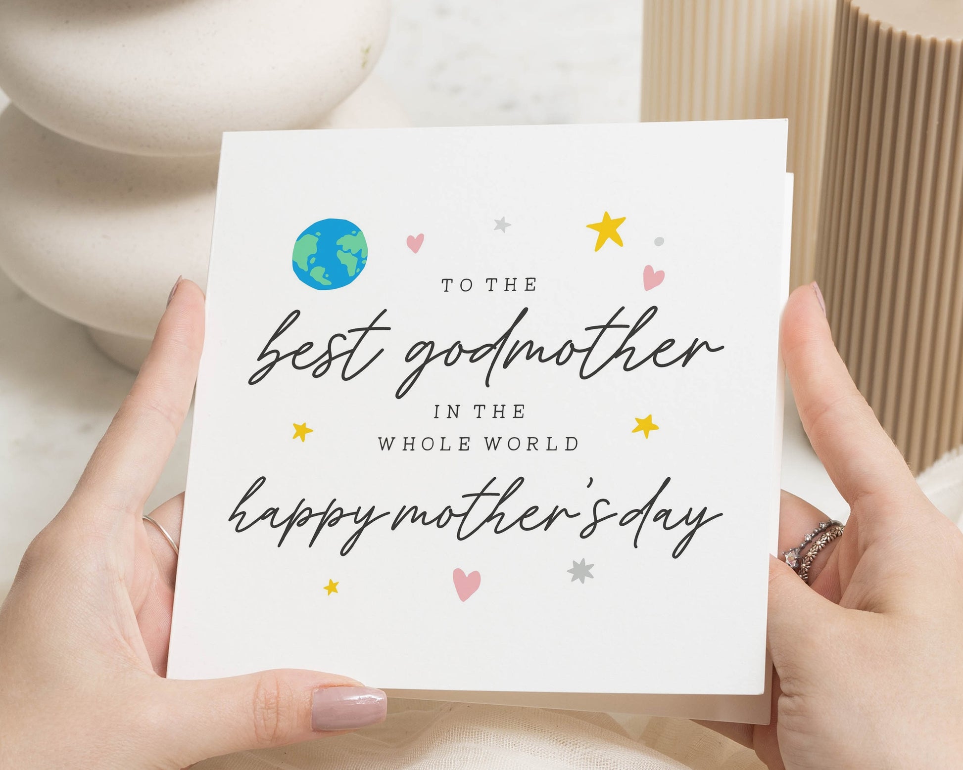 Godmother Mothers Day Card, Best Godmother Card, Mothers Day Card for Her, Happy Mothers Day Card, Card for Godmother, Cute Godmother Card